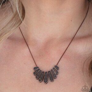 Paparazzi Jewelry Accessories - Monumental March - Copper Necklace - Vintage